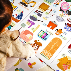 Combo 03 Bảng gấp thông thái My First Learning chart (3 chủ đề) - Lalala Baby