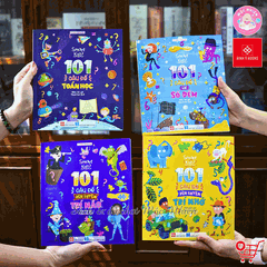 Combo 4 quyển Sách - Smart Kids - 101 câu đố Dành cho bé từ 6 tuổi - Đinh Tị Books