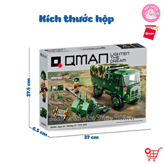 Đồ chơi lắp ráp, xếp hình Qman 21024 - Di Tản (442 mảnh ghép)