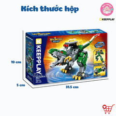 Đồ chơi lắp ráp xếp hình Keepplay 42115 - Robot xanh biến hình