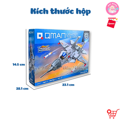 Đồ chơi lắp ráp xếp hình Qman 22017 - Máy bay do thám (295 chi tiết)