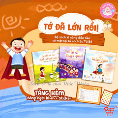Bộ 03 cuốn sách song ngữ Anh Việt - Tớ đã lớn rồi - Lionbooks