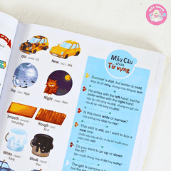 Sách - 4000 từ vựng và mẫu câu tiếng Anh thiết yếu cho trẻ em - Song ngữ Việt Anh cho trẻ từ 4 tuổi - Đinh Tị Books