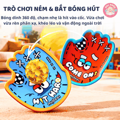 Bộ vợt ném bóng dính Mideer kèm bóng ném cao su - Suction Ball Set