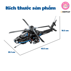 Đồ chơi lắp ráp xếp hình Keepplay 11024 - Máy bay trực thăng quân sự (748 chi tiết)