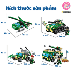 Đồ chơi lắp ráp, xếp hình Keepplay 25001 - Biệt đội vì hòa bình (896 chi tiết)