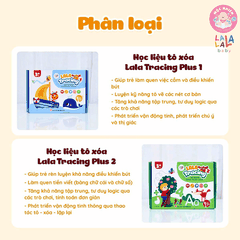 Học liệu tô xóa Lala Tracing Plus - Đồ chơi giấy tô xóa thông minh đồ chơi tô xóa cho bé -Lalala baby