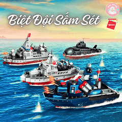 Đồ chơi lắp ráp xếp hình Qman 22016 - Biệt đội sấm sét (746 chi tiết) - Dành cho bé từ 6 tuổi