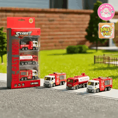 Đồ chơi mô hình MEET HOT MH-261 - Bộ 3 xe cứu hỏa