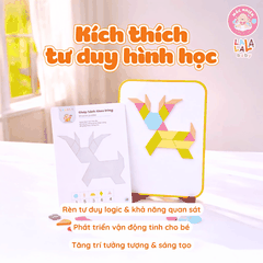 Đồ chơi xếp hình nam châm Lala Wooderland bằng gỗ cao cấp phát triển tư duy sáng tạo logic cho bé - Lalala baby