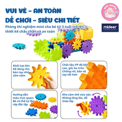 Mô hình lắp ráp Mideer lắp ghép động cơ bánh răng Electrogear Block Set