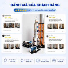 Đồ chơi lắp ráp, xếp hình Qman 1140 - Vụ phóng tàu không gian - Bộ lớn 632 mảnh ghép
