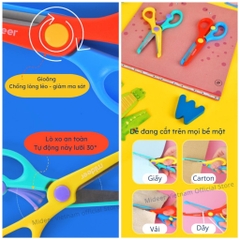 Kéo Cắt Thủ Công An Toàn Cho Bé (1 cái) - Chính Hãng Mideer