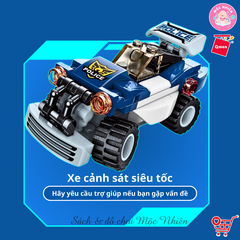 Đồ chơi lắp ráp kiểu lego Qman 41104 - Cảnh sát biến hình (453 mảnh ghép)