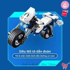 Đồ chơi lắp ráp kiểu lego Qman 41104 - Cảnh sát biến hình (453 mảnh ghép)