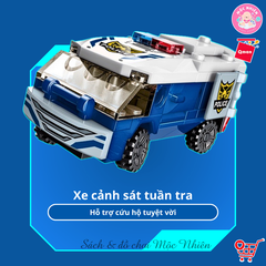 Đồ chơi lắp ráp kiểu lego Qman 41104 - Cảnh sát biến hình (453 mảnh ghép)