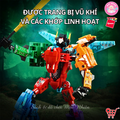 Đồ chơi lắp ráp Qman 41105 - Chiến binh khủng long