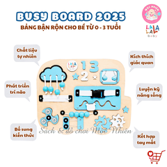Bảng bận rộn Busy board mới 2025 rèn luyện vận động tinh Lalala baby