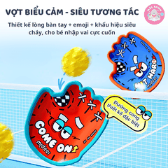 Bộ vợt ném bóng dính Mideer kèm bóng ném cao su - Suction Ball Set