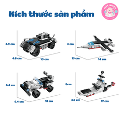 Đồ chơi lắp ráp xếp hình Qman 42205 - Tàu chạy bằng năng lượng hạt nhân (572 mảnh ghép)
