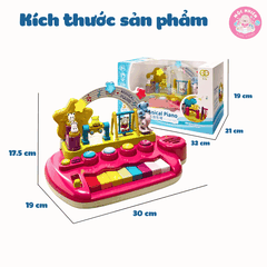 Đồ chơi âm nhạc cho bé kèm đàn piano điện tử có hiệu ứng động vật nhảy múa Goodway Musical Piano