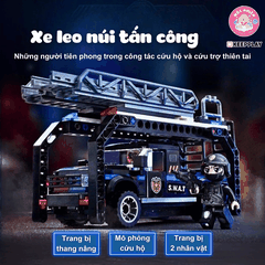 Đồ chơi lắp ráp xếp hình K Keepplay 11022 - Xe leo núi tấn công (207 chi tiết)