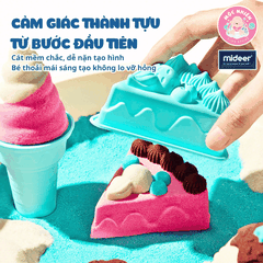 Đồ chơi Cát động lực Mideer kèm dụng cụ tạo hình thủ công làm bánh cho bé cao cấp Color Magic Sand (MD4326)