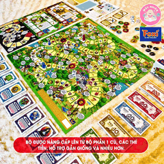 Boardgame Đi tìm kho báu phần 1 bản mới cao cấp Foxi - Bàn cờ cứng, các chi tiết nhựa