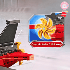 Đồ chơi lắp ráp xếp hình Qman 22018 - Tàu ngầm đen (523 chi tiết) - Dành cho bé trai từ 6 tuổi