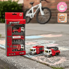 Đồ chơi mô hình MEET HOT MH-261 - Bộ 3 xe cứu hỏa