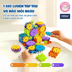 Mô hình lắp ráp Mideer lắp ghép động cơ bánh răng Electrogear Block Set