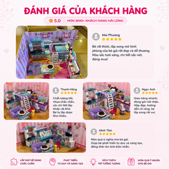 Đồ chơi lắp ráp Qman 4801 - Phòng của bé gái (194 mảnh ghép) - Dành cho bé từ 6 tuổi