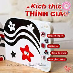 Sách âm thanh Lalalook đồ chơi kích thích thị giác não bộ phát triển cho bé sơ sinh - Lalala baby