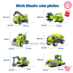 Đồ chơi lắp ráp Qman 41110 - Robot Kỹ sư (737 chi tiết) - Dành cho bé trai từ 6 tuổi