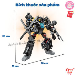 Đồ chơi lắp ráp xếp hình Robot Qman 41107 - Biệt đội cảnh sát (741 mảnh ghép)