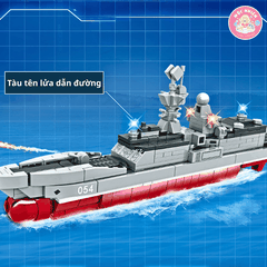 Đồ chơi lắp ráp Woma C0666 - Tàu bảo hộ biến hình (337 mảnh ghép)