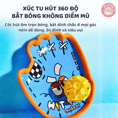Bộ vợt ném bóng dính Mideer kèm bóng ném cao su - Suction Ball Set