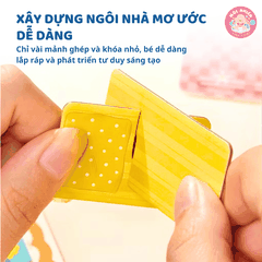 Đồ chơi lắp ráp Mô hình nhà búp bê biệt thự Mideer - Creative 3D Villa