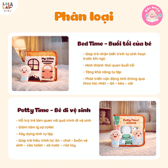 Sách vải bận rộn Lalala Baby đồ chơi vải đồ chơi đa tương tác đồ chơi montessori cho bé sơ sinh