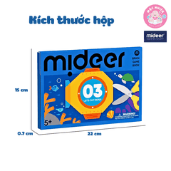 Mideer Lets Cut Paper 03 Cấp Độ (CẤP ĐỘ 3 ADVANCED) - Đồ Chơi Thủ Công Cắt Giấy Tạo Hình Sáng Tạo Cho Bé từ 5 tuổi