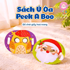 Combo 02 cuốn Sách ú oà Peek a boo Ai đây nhỉ thú vị - kích thích trí tưởng tượng phát triển khả năng ghi nhớ Lalala baby