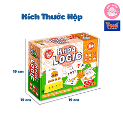 Đồ chơi trí tuệ giải câu đố cho bé từ 3-7 tuổi - Khoá logic phát triển tư duy (Song ngữ Anh Việt) - Hiệu Foxi