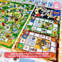 Boardgame Đi tìm kho báu phần 1 bản mới cao cấp Foxi - Bàn cờ cứng, các chi tiết nhựa