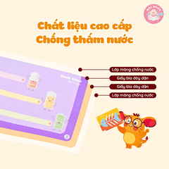 Học liệu tô xóa Lala Tracing Plus - Đồ chơi giấy tô xóa thông minh đồ chơi tô xóa cho bé -Lalala baby