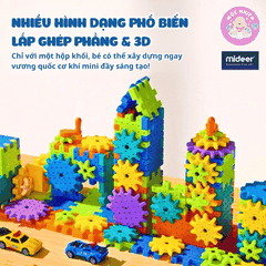 Mô hình lắp ráp Mideer lắp ghép động cơ bánh răng Electrogear Block Set