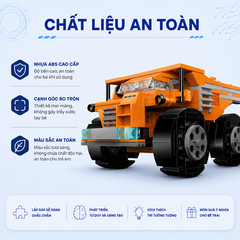 Đồ chơi xếp hình Qman 42204 - Xe xây dựng/ Xe vận tải hạng nặng (463 chi tiết)