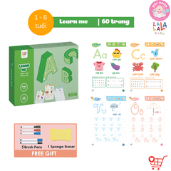 Học Liệu Giáo Dục Sớm Cho Bé Tập Viết Vẽ Thông Minh Xóa Được (Shape Me - Write Me - Learn Me - Math Me) - Lalala Baby