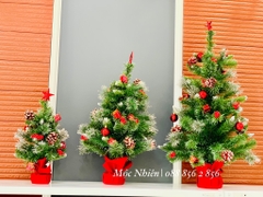 Cây thông Noel để bàn kèm phụ kiện trang trí (hàng công ty)