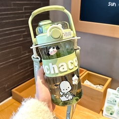 Bình nước ống hút đôi Sanrio dung tích lớn 745ml cho bé - Nhựa Tritan cao cấp