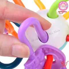 Đồ Chơi Gặm Nướu HUANGER HE0190 Molars Rattle - Quả Bóng Lục Lạc Cho Bé Sơ Sinh
